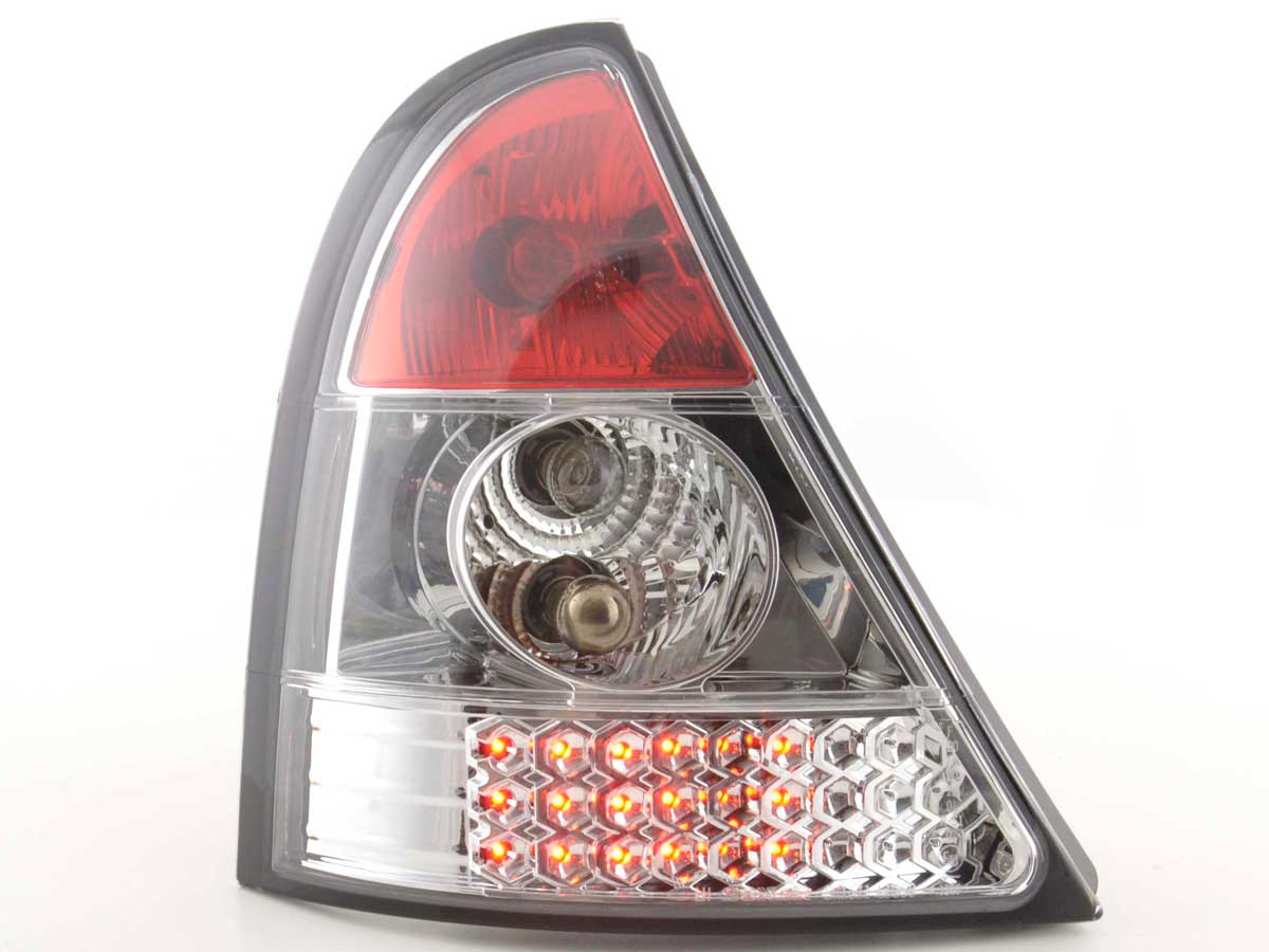 LED Rückleuchten Set Renault Clio Typ B 98-01 chrom LED Rückleuchten Set Renault Clio Typ B 98-01 chrom